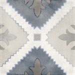 Cardinal FP017 - Domino Blue Mix Tile, 7 7/8 x 7 7/8, Porcelain, Abert, Domino, (Case of 25)