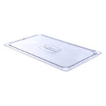 Carlisle 10210U07 - Universal Lid, for 1/1 full-size food pan, handled, solid, clear, (Case of 6)