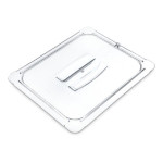 Carlisle 10230U07 - Universal Lid, for 1/2-size food pan, handled, solid, clear, (Case of 6)