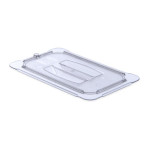 Carlisle 10290U07 - Universal Lid, for 1/4-size food pan, handled, solid, clear, (Case of 6)