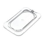 Carlisle 10336U07 - Universal Lid, for 1/9-size food pan, flat, without handle, clear, (Case of 6)