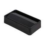 Carlisle 34202403 - Trimline Swing Top Lid, rectangular, fits 15/23 gallon containers, black