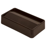 Carlisle 34202469 - Trimline Swing Top Lid, rectangular, fits 15/23 gallon containers, brown