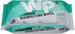 WipesPlus 37701 - Disinfecting Surface Wipes, 80 Count Refill Pack, (Case of 12 Packs)