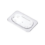 Araven 94013 - Universal Contact Lid, GN 1/9 size, polycarbonate, clear, (Case of 6)
