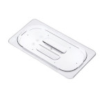 Araven 94029 - Universal Contact Lid, GN 1/3 size, polycarbonate, clear, (Case of 6)
