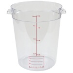 Carlisle 1076607 - Storplus Container, 8 qt., round, polycarbonate, clear, (Case of 12)