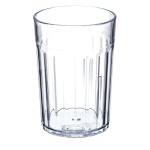 Carlisle 110807 - Bistro Tumbler, 8 oz. (8.40 oz. flush fill), fluted, SAN, clear, (Case of 72)