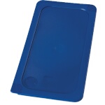 Carlisle 3058060 - Smart Lid Food Pan Lid, fits 1/3 size pans, polyethylene, blue, (Case of 6)