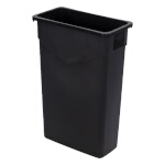 Carlisle 34202303 - Trimline Waste Container, 23 gallon, rectangular, polyethylene, black