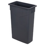 Carlisle 34202323 - Trimline Waste Container, 23 gallon, rectangular, polyethylene, gray