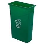 Carlisle 342023REC09 - Trimline Recycle Container, 23 gallon, rectangular, green, (Case of 4)