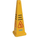 Carlisle 3694104 - Safety Cone Floor Sign, 