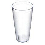 Carlisle 523207 - Stackable Tall Tumbler, 32 oz., tapered, textured exterior, SAN, clear, (Case of 24)
