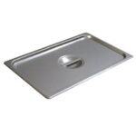 Carlisle 607000C - Steam Table Pan Cover, full-size, solid, lift-off, recessed handle