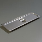 Carlisle 60700HLC - Steam Table Pan Cover, 1/2 long-size, solid, lift-off, recessed handle, (Case of 6)