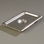 Carlisle 607140C - Steam Table Pan Cover, 1/4 size, solid, lift-off, recessed handle, (Case of 6)