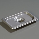 Carlisle 607190C - Steam Table Pan Cover, 1/9-size, solid, lift-off, recessed handle, (Case of 6)
