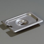 Carlisle 607190CS - Steam Table Pan Cover, 1/9-size, slotted, lift-off, recessed handle