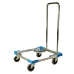 Carlisle C2222A14 - E-Z Glide Dolly, 300 lb. capacity, with push handle, for full-size racks, blue