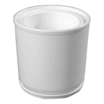 Carlisle CM103002 - Coldmaster Coldcrock, 2 qt., with coaster, polypropylene, white