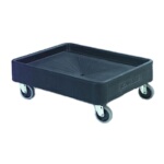 Carlisle DL300R03 - Cateraide Pan Carrier Dolly, without push handle, holds (2) loaders, black