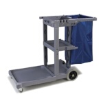 Carlisle JC1945L23 - Platform Janitorial Cart, (3) shelves, 22