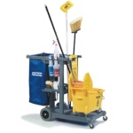 Carlisle JC1945S23 - Platform Janitorial Cart, (3) shelves, 17
