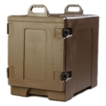 Carlisle PC300N01 - Food Carrier, end loader, holds (8) food pans, insulated, brown