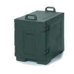Carlisle PC300N08 - Food Carrier, end loader, holds (8) food pans, insulated, forest green