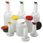 Carlisle PS701B00 - Store 'N Pour Half-Gallon Unit, 64 oz., polyethylene, assorted colors
