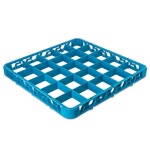 Carlisle RE2514 - Divided Glass Rack Extender, full-size, 25-compartments, blue
