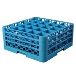 Carlisle RG25-314 - Dishwasher Glass Rack, 25-compartments with (3) extenders, full-size, blue