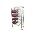 Carter-Hoffmann DMR100 - Dome Drying Rack, stainless steel construction with removable wire caddy