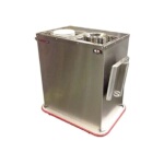 Carter-Hoffmann PBH2S - Combination heated base/plate heater, 2-silo, capacity (60) bases or (75) plates