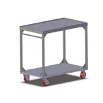 Carter-Hoffmann TT104 - Two shelf stacking cart for (104) correctional insulated trays