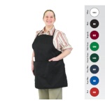 John Ritzenthaler 601BAO-3-BK - Bib Apron, 28