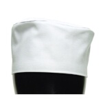 John Ritzenthaler H002-XL - Chef's Pill Box Hat, X-large, white with white mesh top