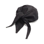 John Ritzenthaler H020BK - Chef's Scarf Hat, fits all, black