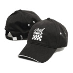 John Ritzenthaler H064BK - Chef's Baseball Cap, adjustable strap, cotton, black