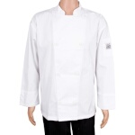 John Ritzenthaler J002-XL - Chef's Jacket, X-large, long sleeve, drop shoulder & yoke, white