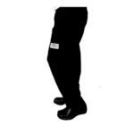 John Ritzenthaler P002BK-L - Chef's Pants, large, 4 pockets, black