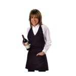 John Ritzenthaler VNA3840-BK - V-Neck Apron, 28