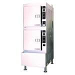 Cleveland 24CGA10.2 - Convection Steamer, pressureless, gas, 2 compartments, (5) pans/compartment