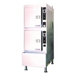Cleveland 24CGP10 - Pressureless Steamer, Gas, 2 compartments, (5) pans/compartment capacity