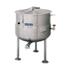 Cleveland KDL125 - Kettle, direct steam, 125-gallon, 2/3 steam jacket, open tri-leg base