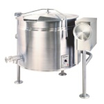 Cleveland KEL60TSH - Steam Jacketed Kettle, electric, manual tilting, 60-gallon, full jacket, open tri-leg base