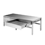 Cleveland ST55T - Equipment Stand, open base with drain drawer & splash screen, 55