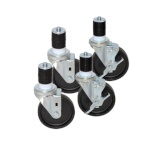 Component Hardware CSTPK-5PES-3 - Caster Pack, 5