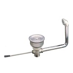 Component Hardware D23-4591 - Lever Handle Drain, box pattern, 6-1/2